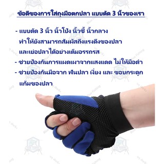 ภาพขนาดย่อของภาพหน้าปกสินค้าถุงมือตกปลา แบบตัด 3 นิ้ว กันลื่น กันมือดำ ช่วยป้องกันมือจาก ฟันปลา เงี่ยง และ ขอบกระดูกแก้มปลา (ร้านคนไทย ส่งไว) AP 509 จากร้าน coolmoon8 บน Shopee