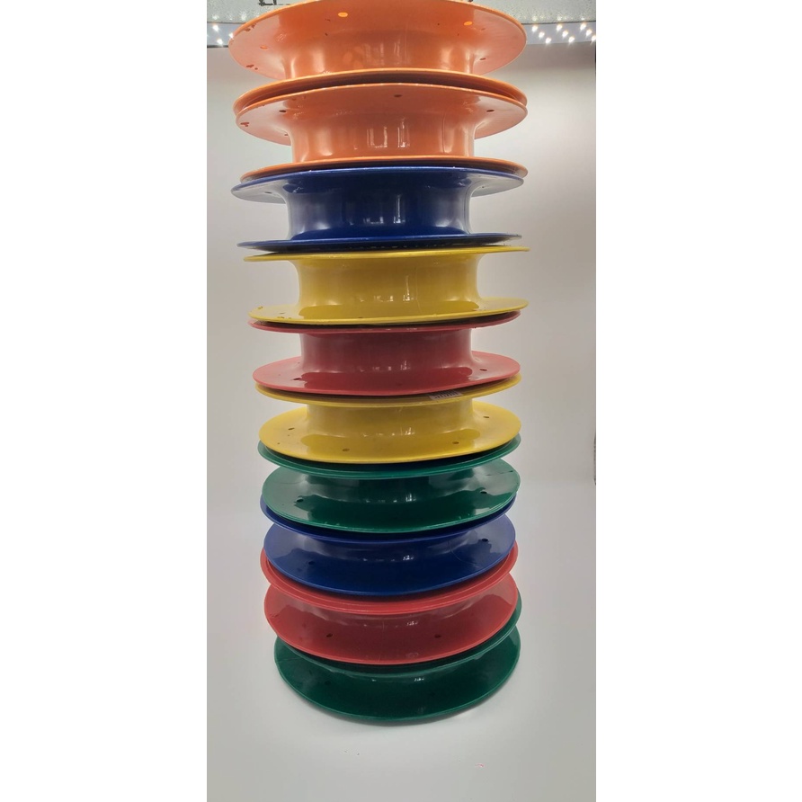 ขนาด9นิ้ว-แฮนด์คาสเตอร์-hand-caster-ที่เก็บสายเอ็นตกปลา-ที่เก็บสายเอ็นตกชิงลิว-ที่เก็บสายเซฟตี้ตกชิงลิว-ขดเบ็ด-โรล
