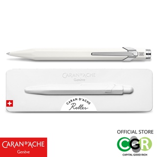 ปากกาโรลเลอร์ CARAN DACHE 846 White Varnish Roller Pen with Case #846.502