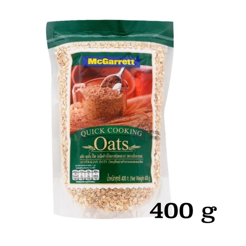 tha-shop-mcgarrette-แม็กกาแรต-ข้าวโอ๊ตอบแห้ง-แบบสุกเร็ว-400-กรัม-ข้าวโอ๊ต-ข้าวโอ๊ตอบแห้ง-oat-rice-ธัญพืชอบแห้ง