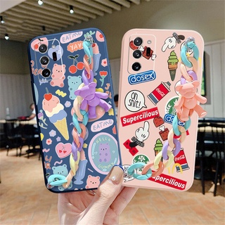 เคสสําหรับ Samsung Galaxy Note 20 Ultra Note10 A30 A50 A20 A50S A10 เคสโทรศัพท์มือถือซิลิโคนพร้อมเชือกคล้องมือ