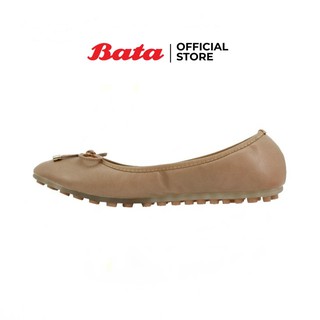 ภาพขนาดย่อของภาพหน้าปกสินค้า* * Bata LADIES'CASUAL รองเท้าลำลองแฟชั่นสตรี BALLARINA แบบสวม สีเบจ รหัส 5514282 จากร้าน bata_officialstore บน Shopee