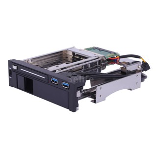 3elife☆Dual Bay 3.5" + 2.5" Inch SATA III Hard Drive HDD &amp; SSD Tray Caddy Internal Mo