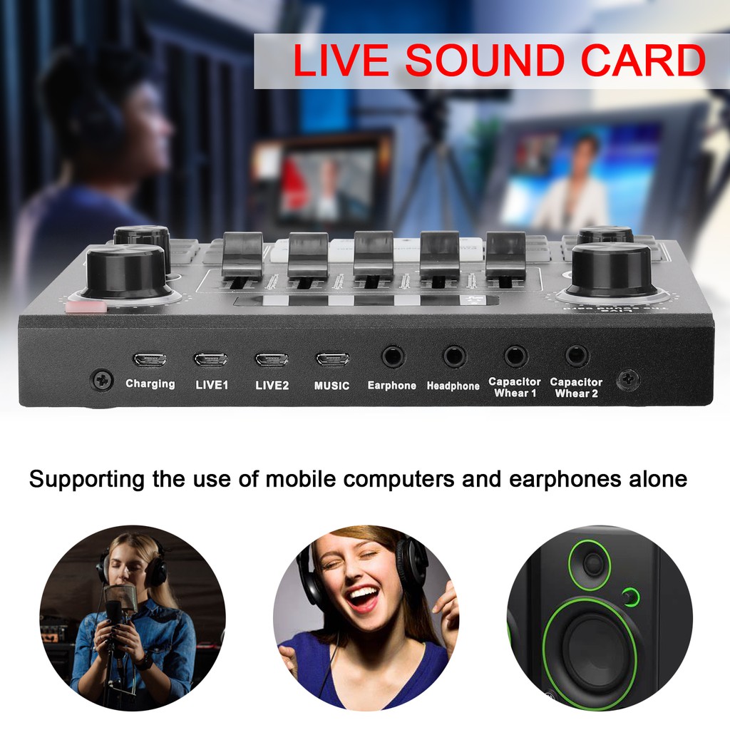 สินค้าพร้อมส่ง-v9-audio-usb-อุปกรณ์ควบคุมเสียง-มีเอฟเฟคในตัว-สำหรับไลฟ์สดและร้องเพลง