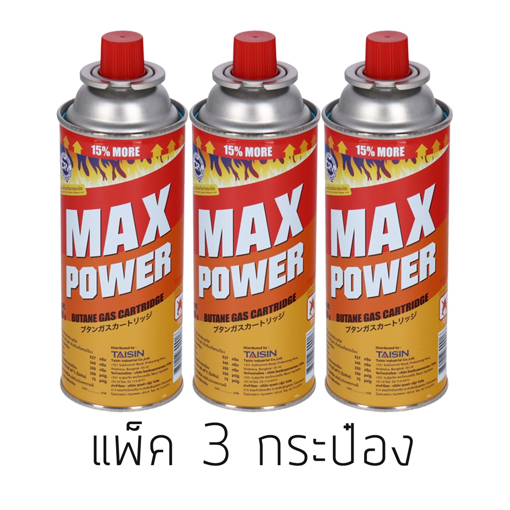 ภาพสินค้าแก็สกระป๋อง MAX POWER ขนาด 250g วาล์ว นิรภัย ป้องกันระเบิด CRV ใช้กับเตาปิกนิก เตาชาบู  บูรพาแค้มป์ จากร้าน buraphacamp2021 บน Shopee ภาพที่ 6