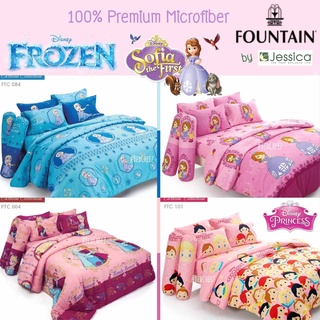 *9ลาย* ผ้าปูที่นอน (ไม่รวมนวม)​ Frozen Sofia Disney princess ลิขสิทธิ์แท้ by Fountain เอลซ่า โซเฟีย ดิสนีย์