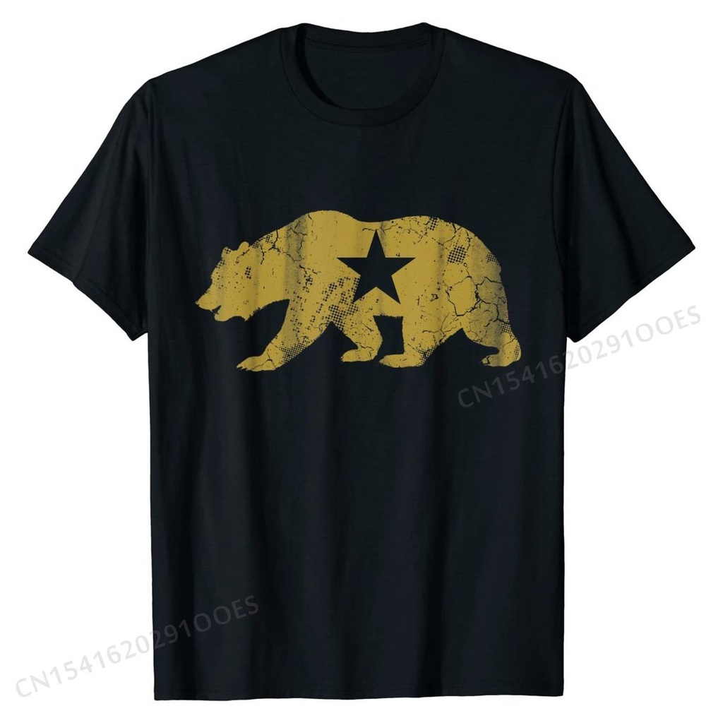 เสื้อยืดท็อป-ผ้าฝ้าย-ลาย-california-golden-state-น่ารัก-สําหรับผู้ชาย