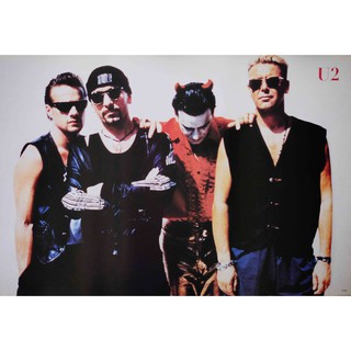 โปสเตอร์ รูปถ่าย วง ดนตรี ร็อก ยูทู U2 POSTER 24”x35” Inch Alternative Rock Ireland Music Bono Adam Clayton The Edge