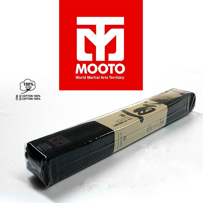 เทควันโดเข็มขัดเข็มขัด-mooto-เทควันโดเข็มขัดโค้ชดำสีดำ