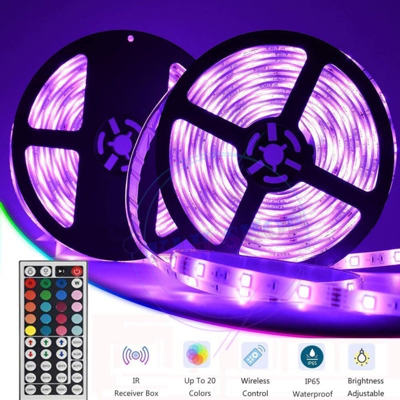 ไฟแต่งห้อง-ไฟประดับ-ไฟเส้น-led-rgb-ความยาว-10เมตร-led-strip-light-5050-rgb-10m