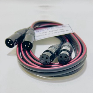 สายDynacom  ชีนคู่สเตอร์ 6mm. PLUG XLR x2 + JACK XLR x2 ยาว 2เมตร