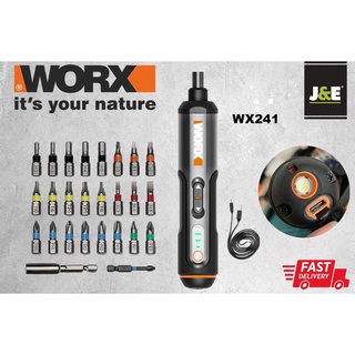 พร้อมส่ง WORX WX240.1/WX241/WX242 4V Mini Home Use Screwdriver Pen Kits / Screw Driver / Compact / Multi Function Srew