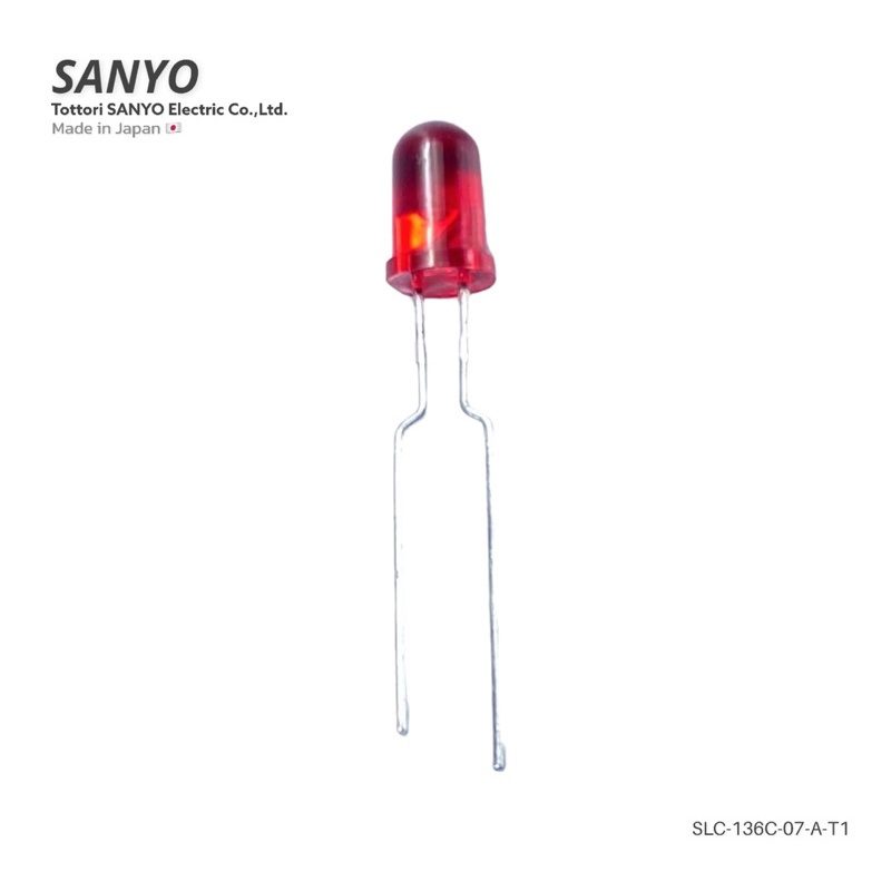 LED ขนาด 5m สีแดง หลอดไฟ (10ชิ้น) SLZ-136C-07-A-T1 Sanyo Japan | Shopee ...