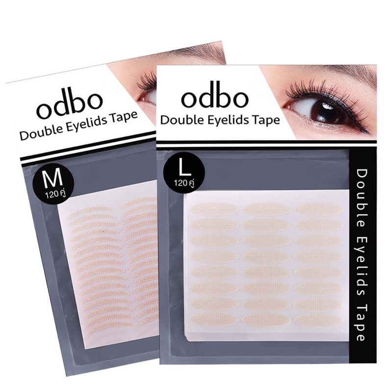 od847-สติ๊กเกอร์ตาข่าย-กาวติดตา-2-ชั้น-โอดีบีโอ-odbo-double-eyelid-tape-สีเนื้อธรรมชาติ-120-คู่