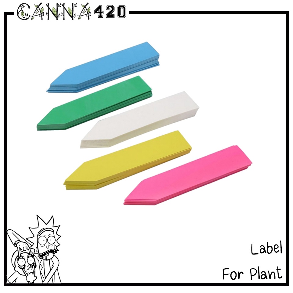 ป้ายชื่อต้นไม้-pvc-ลาเบล-เนมเพลท-plant-label-ตกแต่ง-สีละ-100-แผ่น-ป้ายชื่อแปะต้นไม้