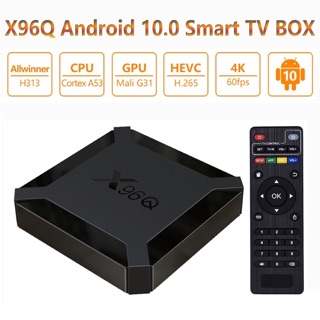 ภาพขนาดย่อของภาพหน้าปกสินค้าX96Q PRO TV Box Android 10 Smart tv box TvBox Allwinner H313 Quad Core 4K 60fps 2.4G Wifi Google Player Youtube จากร้าน vnet88 บน Shopee