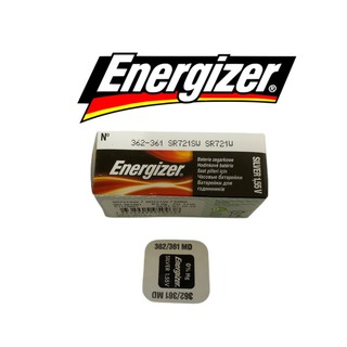 ถ่านกระดุม ถ่านนาฬิกา Energizer 362-361 (SR721SW / SR721W) Watch Battery (Made in USA) Exp:10/23