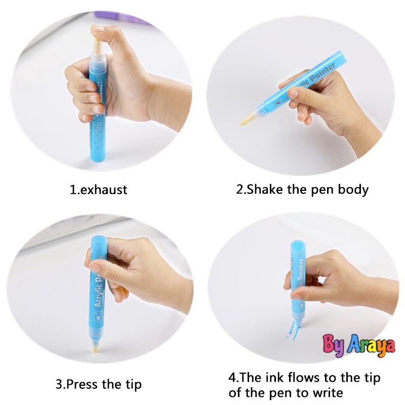 ปากกาเพ้นท์เล็บ-มีหลายสีให้เลือก