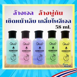 น้ำยาล้างสีเจล ล้างพู่กัน เช็ดหน้าเล็บ ขนาด 58ml.