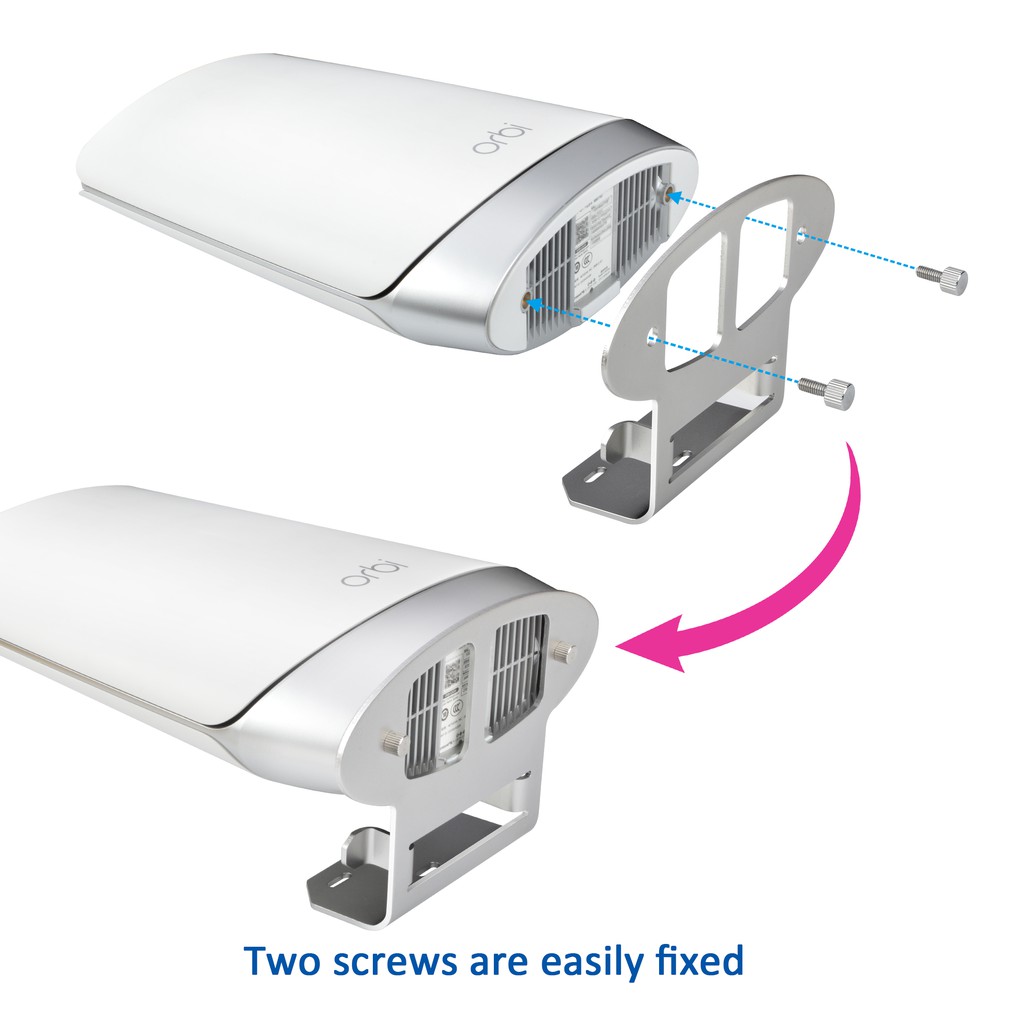 ภาพสินค้าStanstar สนับสนุนอลูมิเนียม wall mount , aluminum alloy bracket wall holder for Orbi's entire home tri-band mesh WiFi 6 system/Orbi Ultra (RBK850) (RBK852) (RBK853)/(RBS750) (RBS751) (RBK752) (RBK753)/(AX4200) (AX5700) (AX6000),can be hung on wall. จากร้าน stanstarstore.th บน Shopee ภาพที่ 6