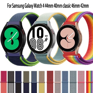 ภาพขนาดย่อของสินค้าสาย samsung galaxy watch 4 สายนาฬิกา สายผ้าไนลอน สายสำหรับ samsung galaxy watch 4 44mm 40mm 46mm 42mm