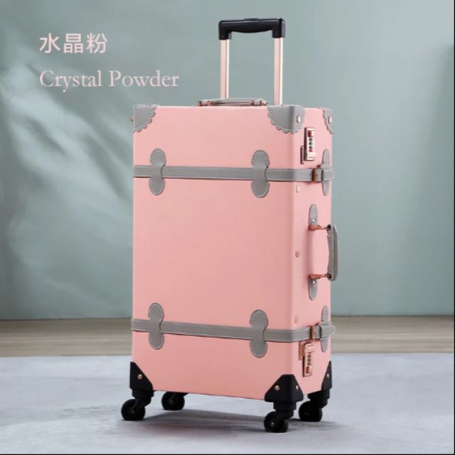 pre-order-กระเป๋าเดินทางล้อลากแนววินเทจแบบเก๋-size20-24