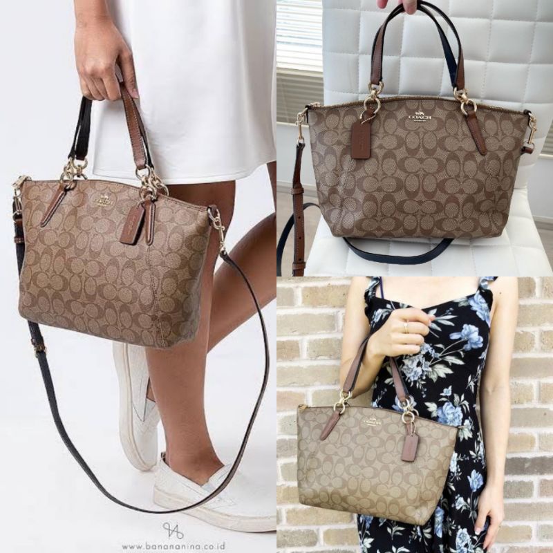 Coach f28989 small kelsey satchel in signature canvas hotsell