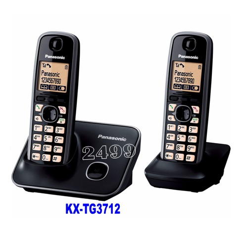 ภาพหน้าปกสินค้าKX-TG3712BX / TG2722โทรศัพท์ไร้สาย 2.4GHz มี Speaker Phone TG3712 (กล่องมีตำหนิ ชุด มี 2 เครื่อง) จากร้าน pcspanacenter บน Shopee