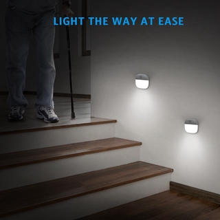 SENSOR Amir หลอดไฟ Led มีโมชั่นเซ็นเซอร์สําหรับติดตกแต่งบันได ( สีขาว 3 ชิ้น )
