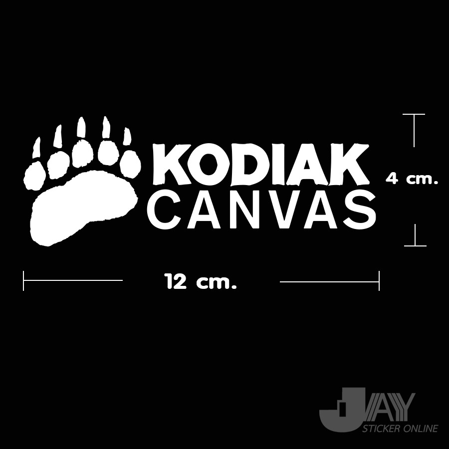 สติ๊กเกอร์ KODIAK CANVAS 4x12 cm Shopee Thailand