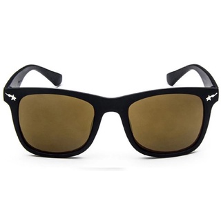 แว่นกันแดด แว่นกันแดดแว่นตากันแดด Man style Sunglasses แว่นตากันแดด รุ่น 15929 C08（Gold/Black）