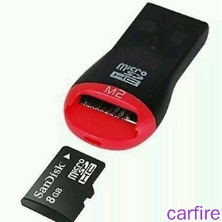[Carfire] อะแดปเตอร์การ์ดรีดเดอร์เชือกเส้นเล็ก Usb 2.0 สําหรับ Micro Sd Tf Card