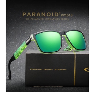P1518แว่นตากันแดด เลนส์ HD Polarized PARANOID ตัดแสงสะท้อน แว่นกันแดดแฟชั่น ใส่ได้ทั้งผู้ชายและผู้หญิง#ZZ
