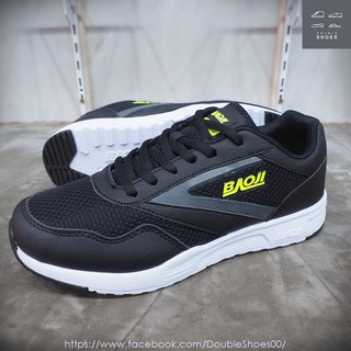 รองเท้าวิ่ง ผ้าใบผู้หญิง Baoji รุ่น BJW360 สีดำเขียว ไซส์ 37-41