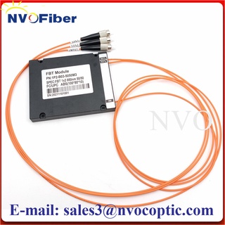 Fiber Optical Splitters Ratio 10/90,20/80,1x2 FBT Coupler Module LC/SC/ST/FC-UPC 1M Fused Biconical Taper 2.0mm  Multimo