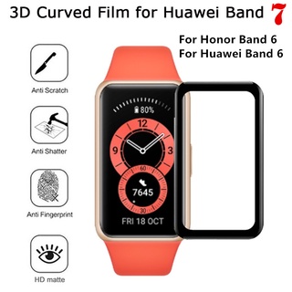 ภาพหน้าปกสินค้าฟิล์มกันรอยหน้าจอ 3D ขอบโค้ง สําหรับ Huawei Honor Band 6 Huawei Band 6 7 ที่เกี่ยวข้อง