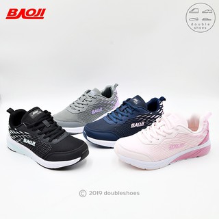 BAOJI ของแท้ 100% รองเท้าผ้าใบผู้หญิง รองเท้าวิ่ง  รุ่น BJW528 (ดำ/ เทา/ กรม/ ชมพู) ไซส์ 37-41