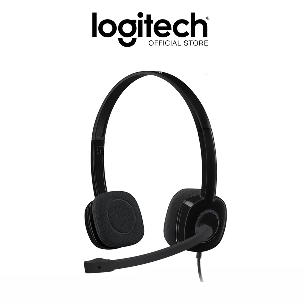 ภาพหน้าปกสินค้าLogitech H151 Stereo Headset with Noise-Cancelling Mic (หูฟังสเตอริโอพร้อมไมโครโฟนตัดเสียงรบกวน) จากร้าน logi.shop บน Shopee