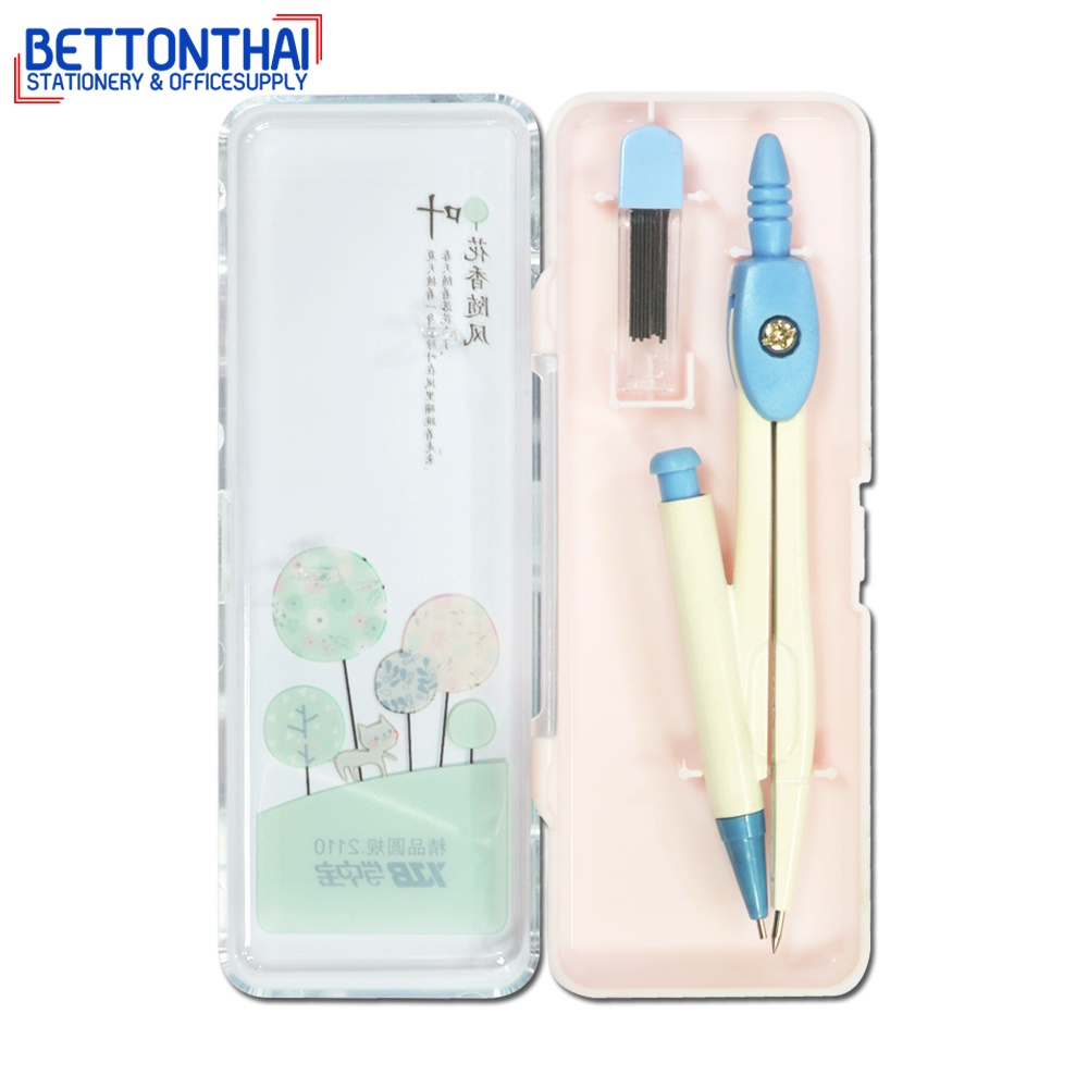 bt-2110-compass-pencil-วงเวียนดินสดกดแฟนซี-พร้อมไส้ดินสอ-คละสี-1-ชิ้น-วงเวียน-ชุดวงเวียน-วงเวียนดินสอกด