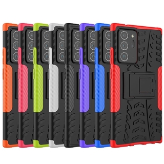 Samsung Galaxy Note 20 Ultra / Note20 Armor Case Shockproof Cover Kickstand Hard PC Soft TPU Back Casing