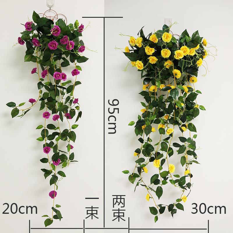 hot-sale-ดอกไม้ประดิษฐ์หวายแขวนผนังดอกไม้ปลอมดอกไม้พลาสติก-chlorophytum-พืชในร่มแขวนผนังตกแต่งผนังห้องนั่งเล่นแขวนตะก