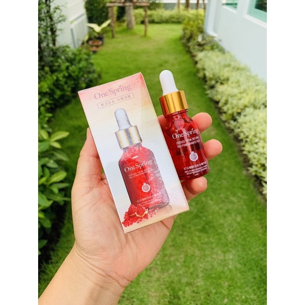 one-spring-red-pomegranate-fresh-moisturizing-essence-15-ml-เซรั่มทับทิม