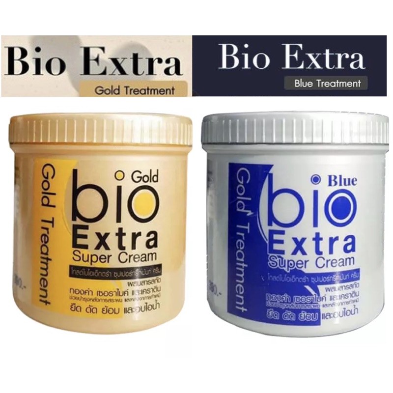 พร้อมส่ง-bio-gold-amp-blue-extra-super-cream-treatment-ไบโอเอ็กซ์ตร้า-ซุปเปอร์-ทรีทเม้นท์-ครีม-500ml