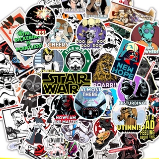 สติกเกอร์ ลายการ์ตูน Star Wars &amp; Superhero สําหรับติดตกแต่งกระเป๋าเดินทาง สเก็ตบอร์ด รถจักรยานยนต์ 50 ชิ้น