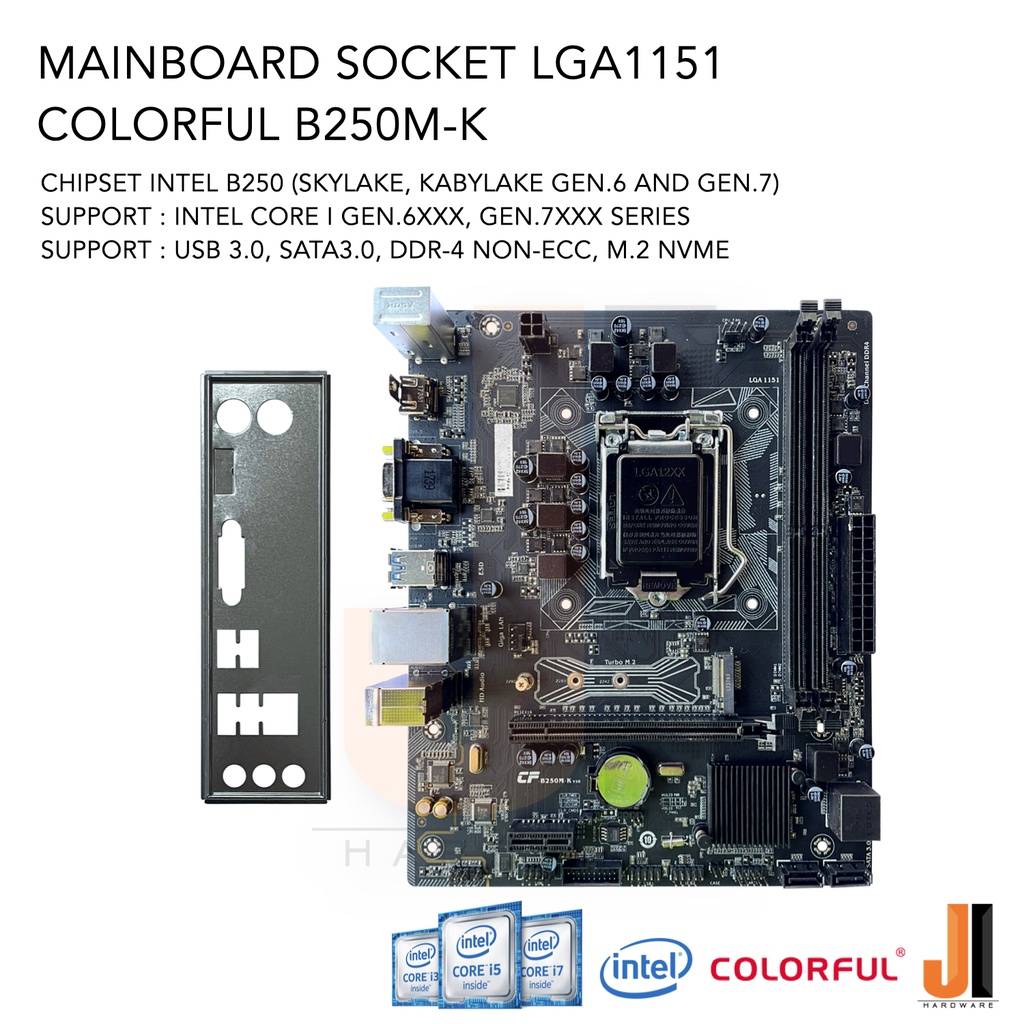 Mainboard Colorful B250M-K/d (LGA 1151) รองรับ CPU Gen.6XXX และ Gen ...