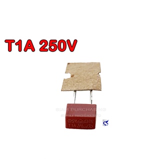 ฟิวส์ T1A 250V รุ่น 392 SIZE 8.5X4MM. แบบเหลี่ยม สีแดง