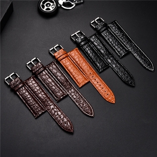 ภาพหน้าปกสินค้าCrocodile Skin Design Calfskin Strap Soft Leather Watchband Replacement Business Watch Band 16mm 18mm 20mm 22mm 24mm Straps ซึ่งคุณอาจชอบสินค้านี้