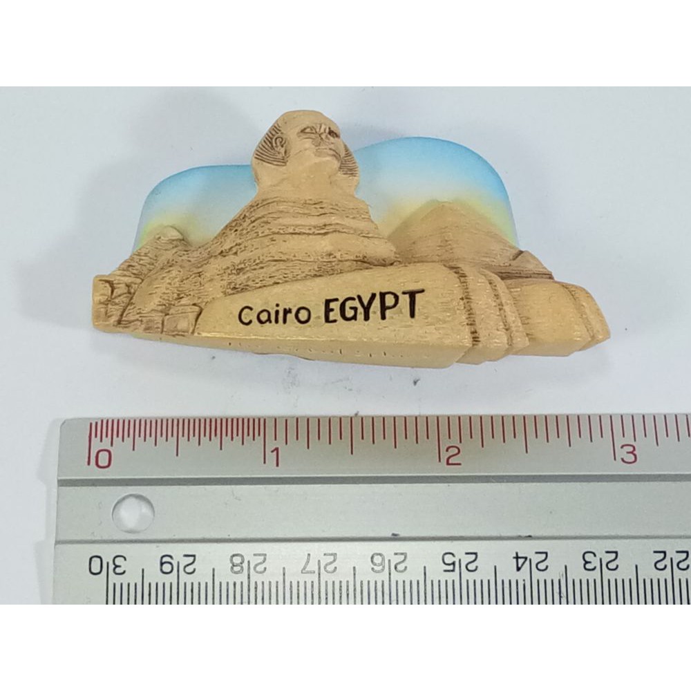 แม่เหล็กติดตู้เย็นนานาชาติสามมิติ-รูปสฟิงซ์แกะสลักด้วยหินขนาดใหญ่ในอียิปต์-3d-fridge-magnet-great-sphinx-cairo-egypt