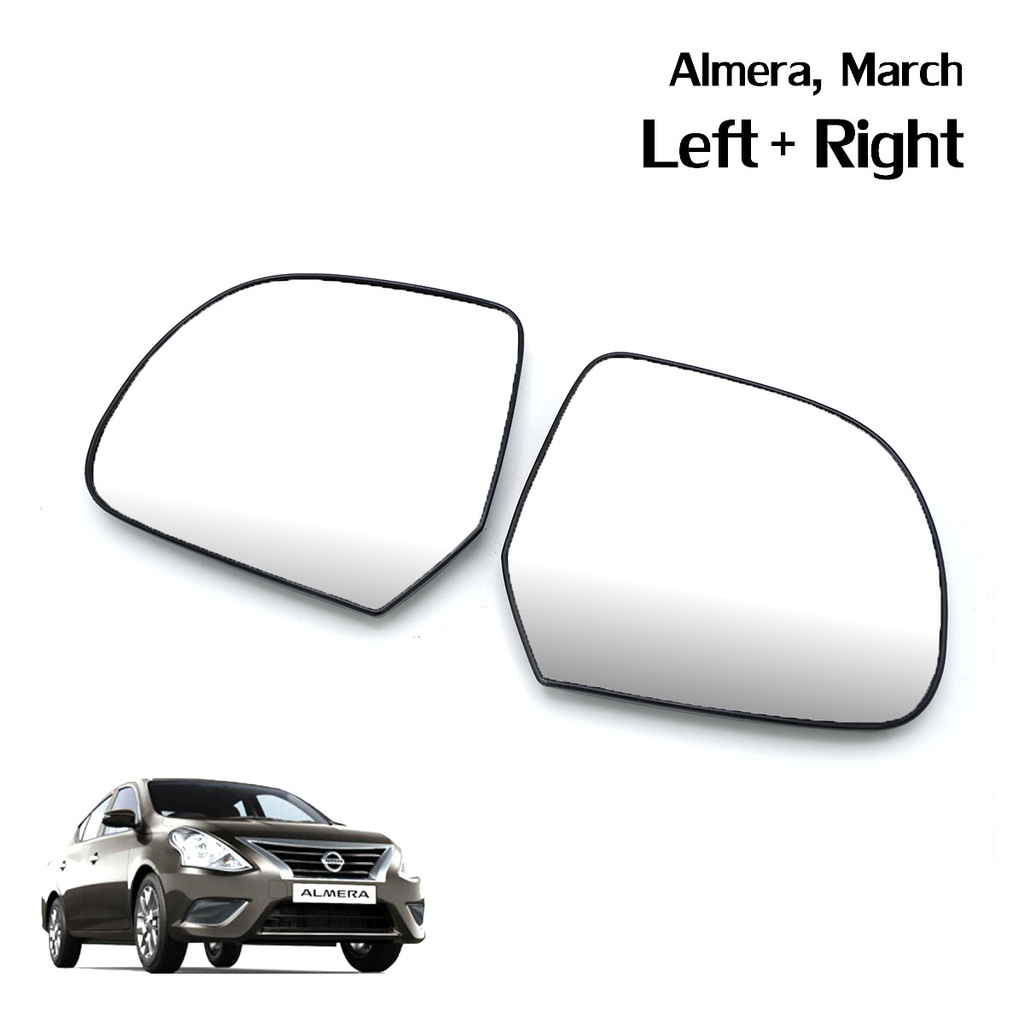 เนื้อเลนส์กระจก-เลนส์กระจกมองข้าง-ข้าง-ขวา-ซ้าย-ใส่-nissun-march-almera-ปี-2012-2019-nissan-march-almera-ปี2012-2019