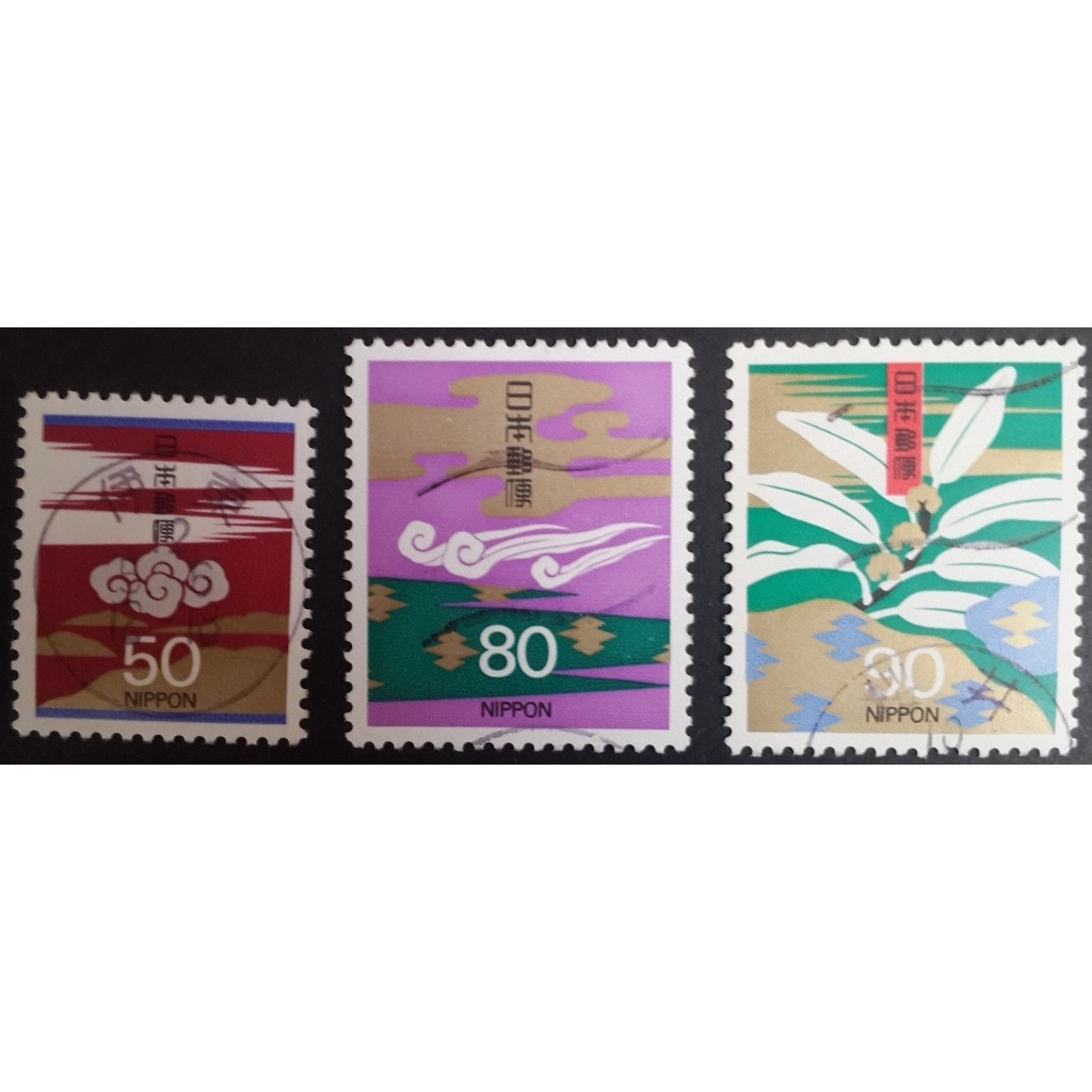j054-แสตมป์ญี่ปุ่นใช้แล้ว-ชุด-special-correspondence-stamps-ปี-1995-ใช้แล้ว-สภาพดี-ครบชุด